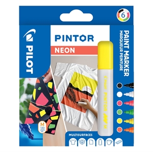 Pilot Marker Pintor Medium Neon 1,4 Assortiment (6)