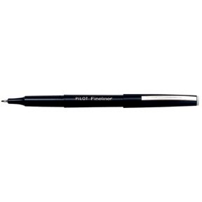 Pilot Filtpen met dop Fineliner 1,2 zwart