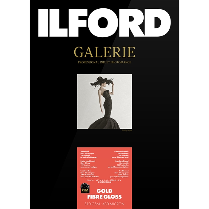 Ilford Gold Fibre Gloss for FineArt Album - 330mm x 518mm - 25 st.