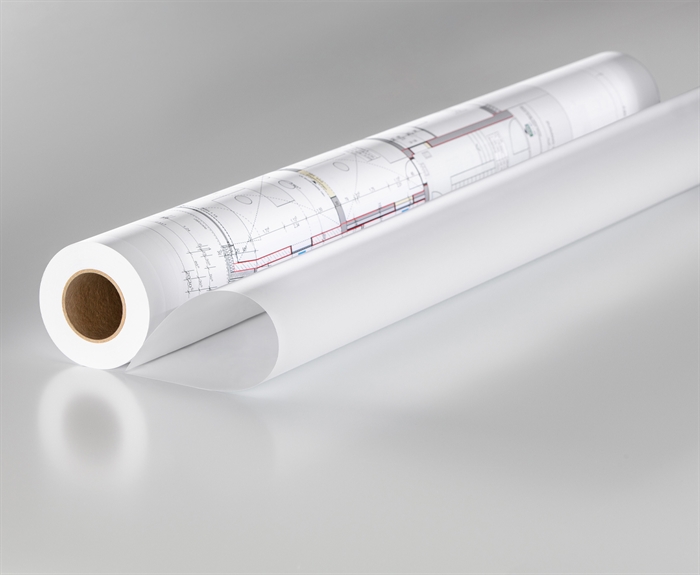 Rauch 91350 CAD inkjet-papier helder wit - 55 g/m², 24" x 50 meter