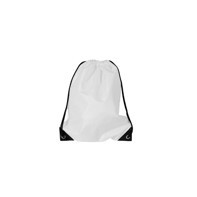 Backpack 36 x 45 cm - White Black Cord Strap
