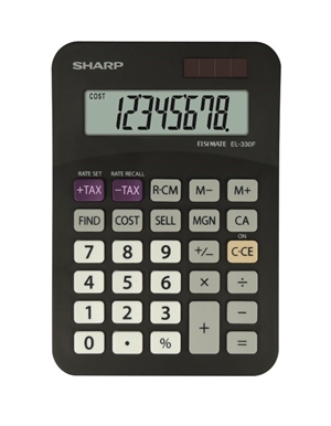 Scherpe rekenmachine EL-330FB zwart
