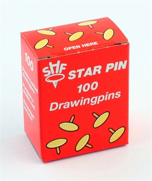 Svenska Häftstift Tegnestifter Star Pin blank staal (100)