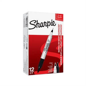 Sharpie Marker TwinTip EF/F zwart