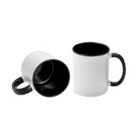 Sublimation Mug 11oz - inside & handle Black Dishwasher & Microwave Safe