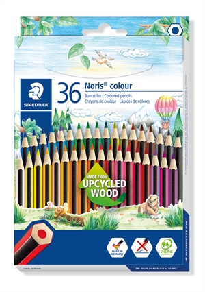 Staedtler Kleurpotlood Noris Upcycled Hout assortiment (36)