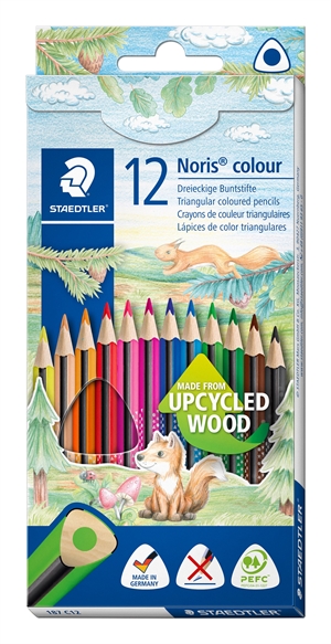 Staedtler kleurpotlood Noris Upcycled Wood driehoekig (12)