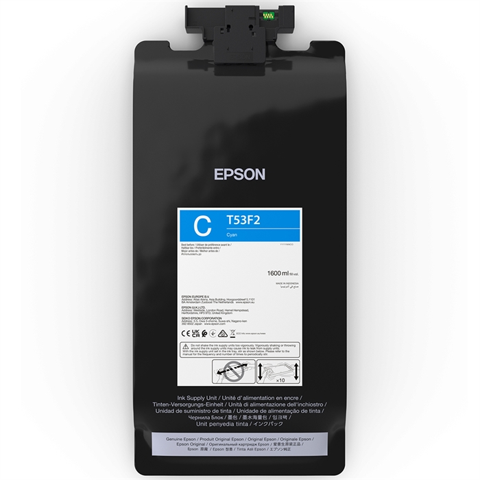 Epson inktzak Cyan 1600 ml - T53F2