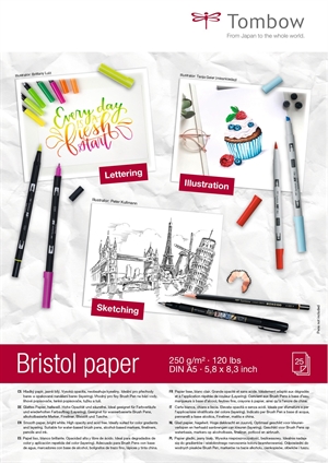 Tombow Schetsblok Bristol A5 250g 25 vellen