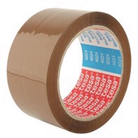 tesa 4024, Emballagetape og pakketape, Brun - 50 mm x 66 meter