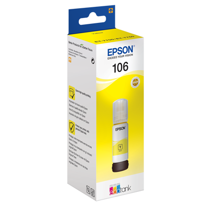 Epson T106 EcoTank Yellow inktfles