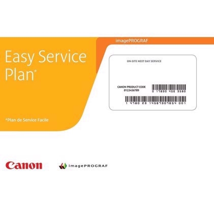 Canon Easy Service Plan 5 jaar oud on-site service volgende dag voor IMAGEPROGRAF 44" MFP
