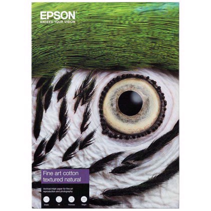 Epson Fine Art Cotton Textured Natural 300 g/m2 - A4 25 vellen