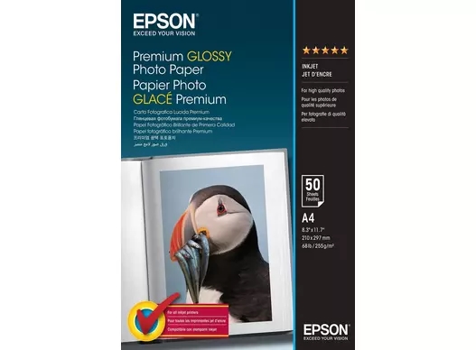 Epson Premium Glanzend Fotopapier 255 g/m² - A4 - 50 vellen