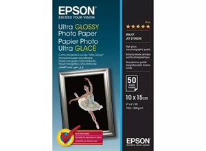 Epson Ultra Glossy Fotopapier 300 g/m² - 10x15cm - 50 vellen