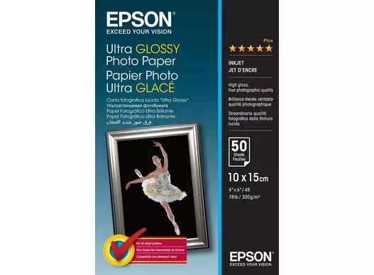 Epson Ultra Glossy Fotopapier 300 g/m² - 10x15cm - 50 vellen