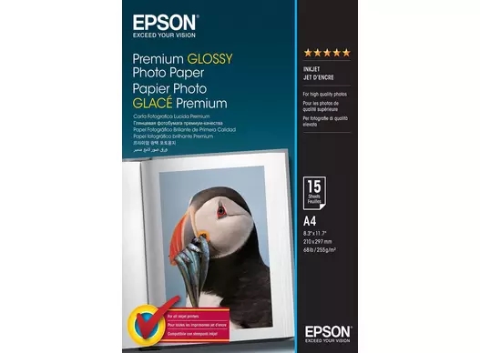 Epson Premium Glossy Fotopapier 255 g/m² - A4 - 15 vellen