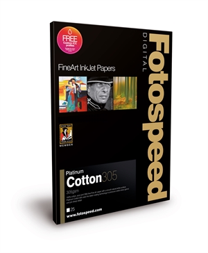 Fotospeed Platinum Cotton 305 g/m² - A2, 25 vellen